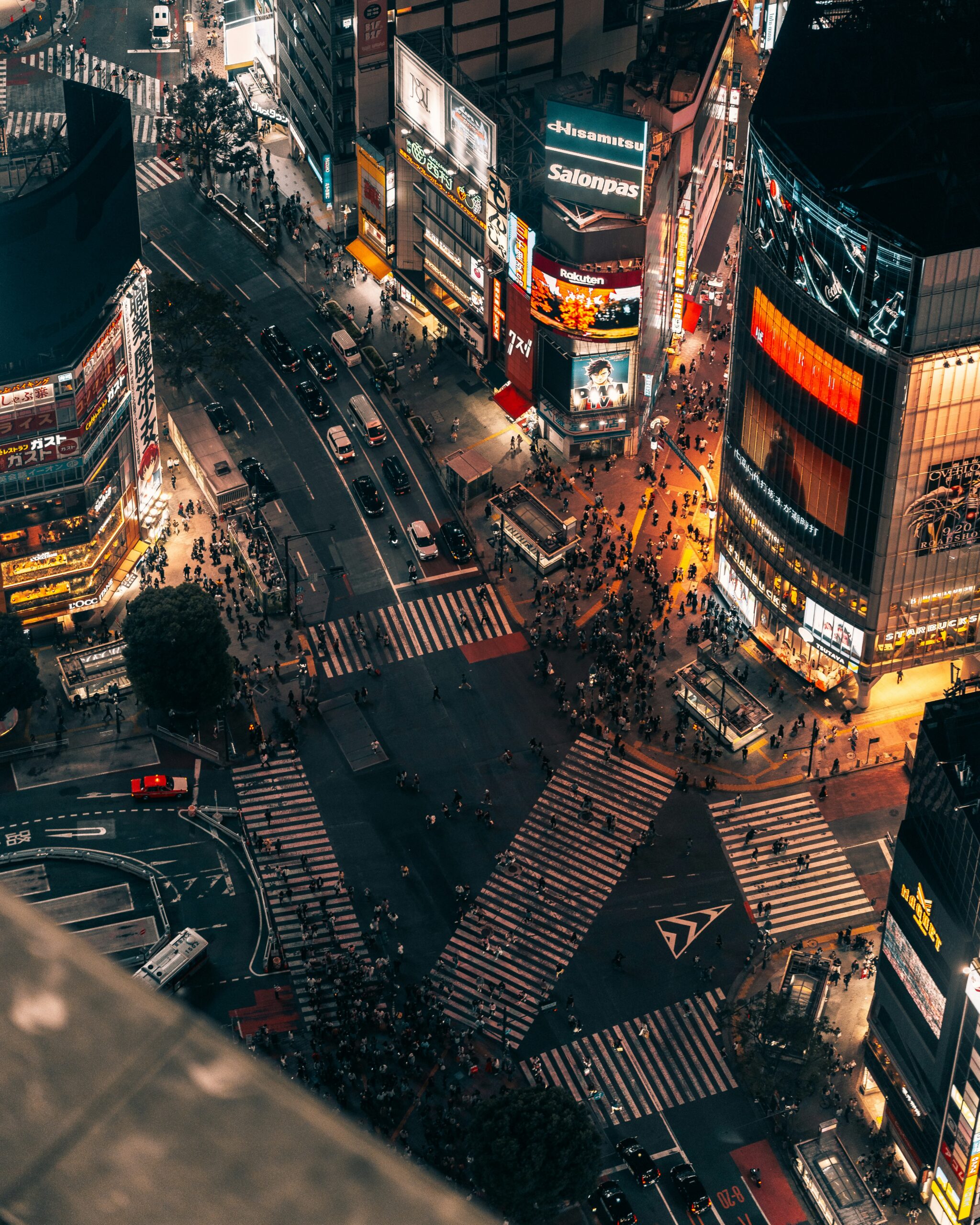Busy street in Japan
